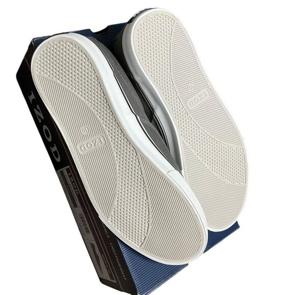 IZOD Men's Canvas Shoes Memory foam Gray Size 10 NIB - Picture 7 of 14